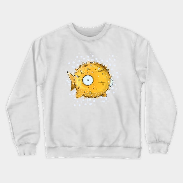 Pufferfish Crewneck Sweatshirt by MewMewMaya